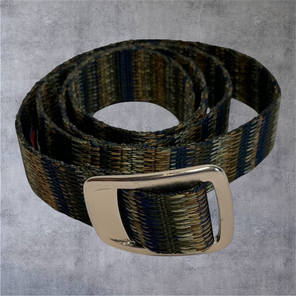 Bison Designs Web Belt Mens Medium Multicolor Made in USA Hiking Rugged